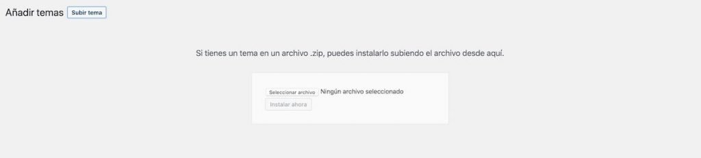 Instalar tema comprado en WordPress
