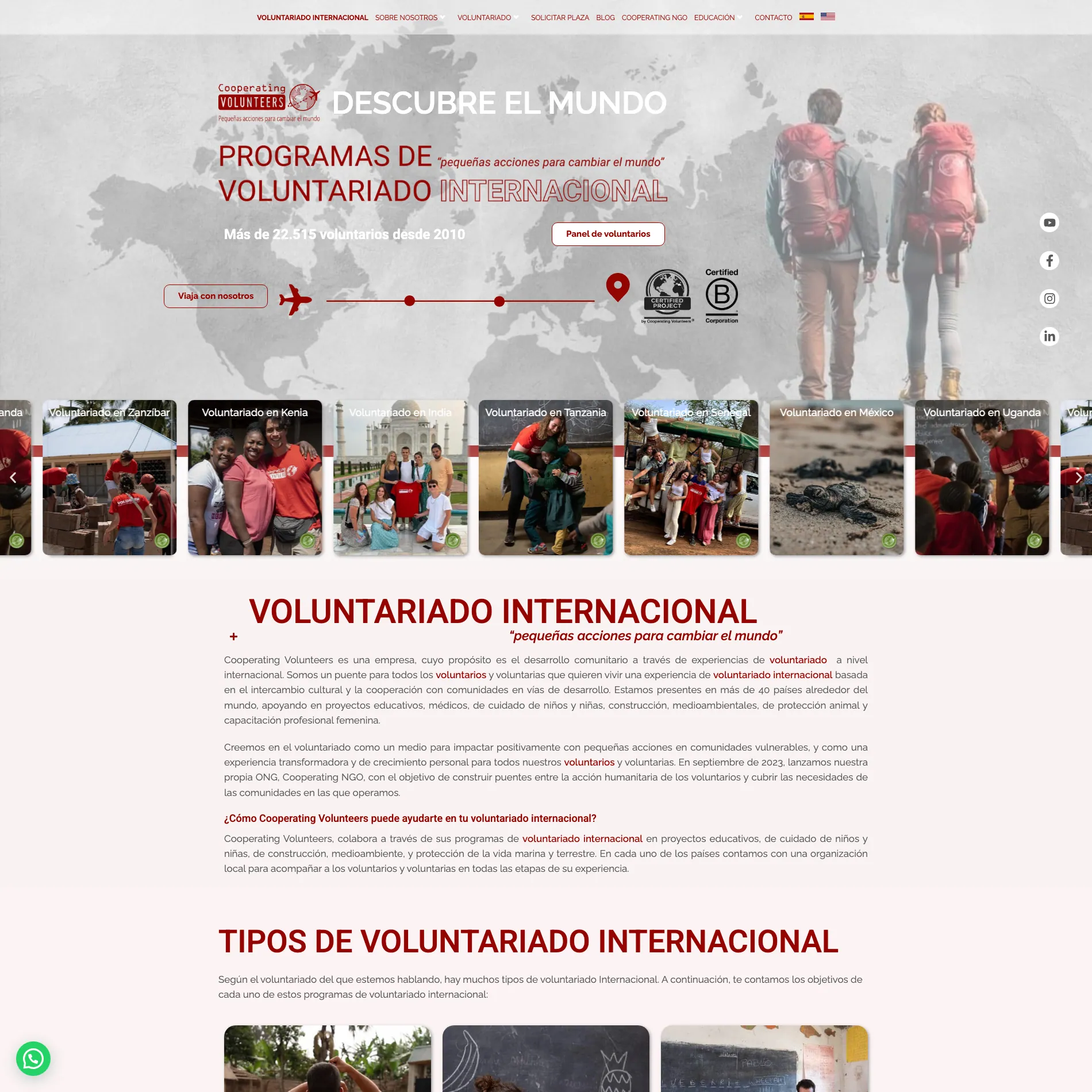 Vista de Cooperating Volunteers